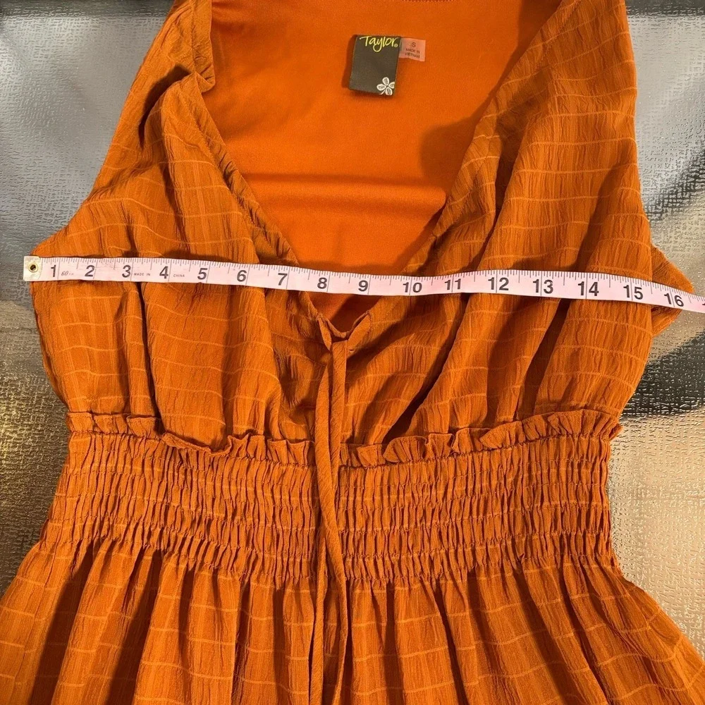 Taylor Maxi Dress Womens Small Cottage Boho Tasseled Tiered Festival Peasant - Picture 6 of 10